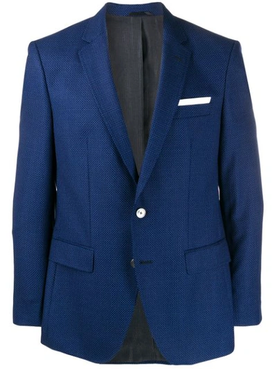 Hugo Boss Fitted Suit Jacket In Blue