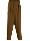 Marni Wide Leg Trousers In Brown