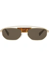 Alain Mikli Plaisir Sunglasses In Brown