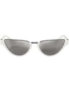 Versace Cat Eye Sunglasses In White