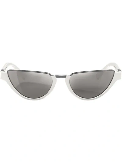 Versace Cat Eye Sunglasses In White