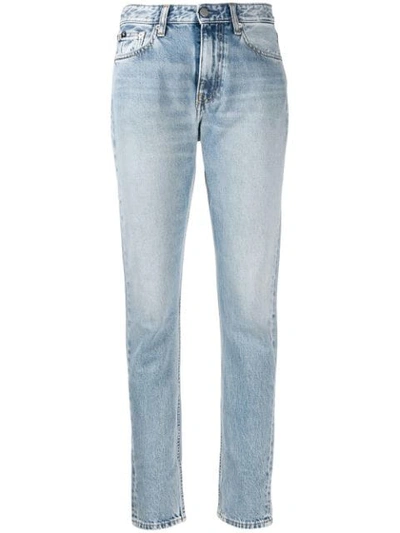 Calvin Klein Jeans Est.1978 Faded Slim Fit Jeans In Blue