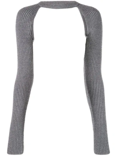 Proenza Schouler Heavy Knit Shrug In Grey