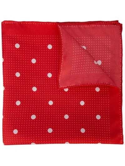 Alex Mill Multi Dots Scarf In Red