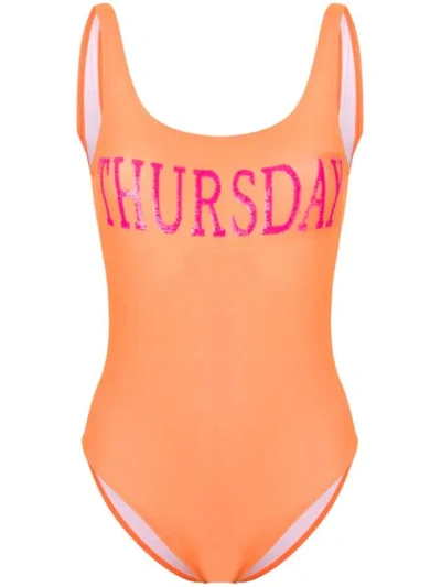 Alberta Ferretti Thursday Swimsuit In Orange