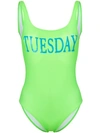 Alberta Ferretti Tuesday Swimsuit In Green