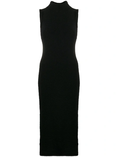 Mara Hoffman Rory Modal-blend Turtleneck Midi Dress In Black