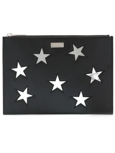 Stella Mccartney Stars Clutch Bag In Black