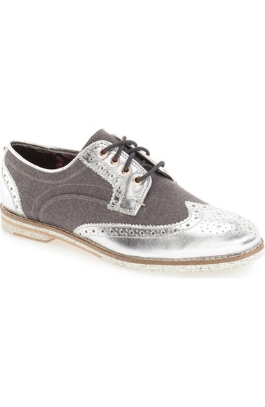 Ted Baker 'anoihe' Oxford (women) In Silver Leather | ModeSens