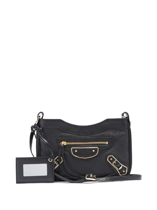 Balenciaga Classic Metallic Edge Hip Cross-body Bag In Black | ModeSens