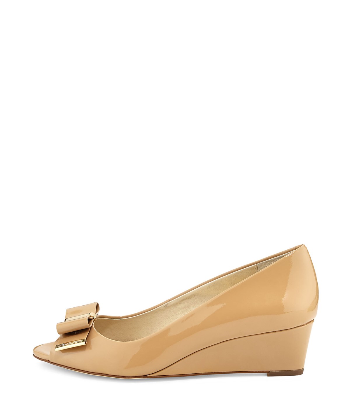 open toe wedge pumps