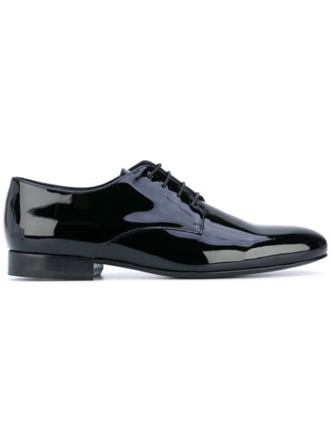 Valentino Garavani Patent-leather Oxford Shoes In Black | ModeSens