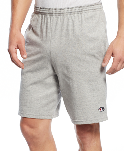 Champion Men's 9" Jersey Shorts In Oxford Grey Heather