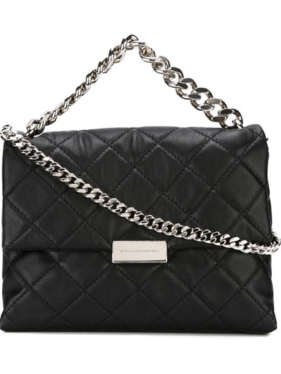 Stella Mccartney Soft Beckett Mini Quilted Shoulder Bag In Black | ModeSens