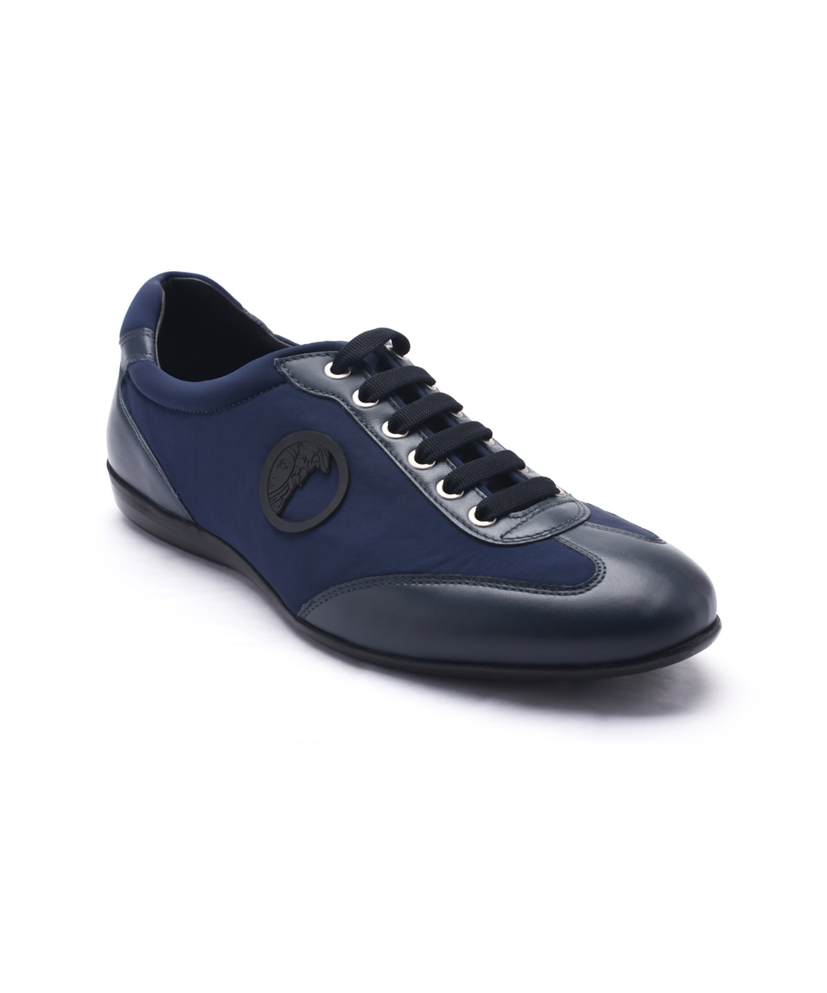 navy blue versace shoes