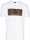 Fendi Logo-print Cotton-jersey T-shirt In White