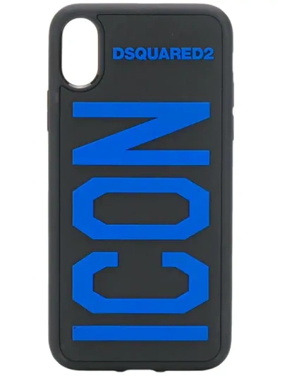 Dsquared2 Iphone X Icon Case In Black