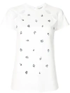 Nina Ricci Sequin Embroidered T In White