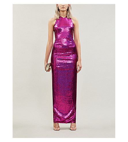 galvan sequin gown