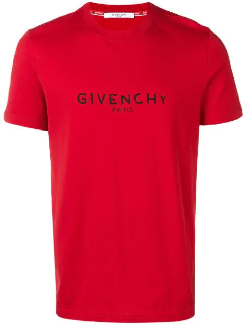 Givenchy Distressed-logo Cotton T-shirt 