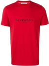Givenchy Red Vintage Logo T-shirt In Bright Red