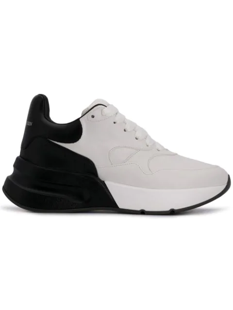 alexander mcqueen white & black oversized sneakers