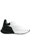 Alexander Mcqueen Oversized Runner Sneakers In Optic White / Black