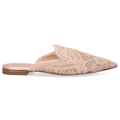 Alberta Ferretti Slip On Shoes 11271 Cotton In Pink