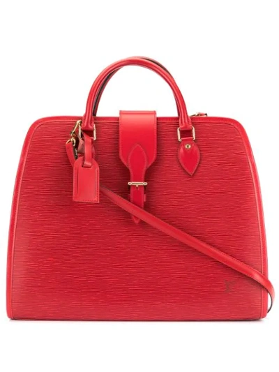 Pre-owned Louis Vuitton  Rivoli Tote Bag In Red