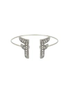 Fendi Ffreedom Bracelet In F179b-vintage Silver +crys