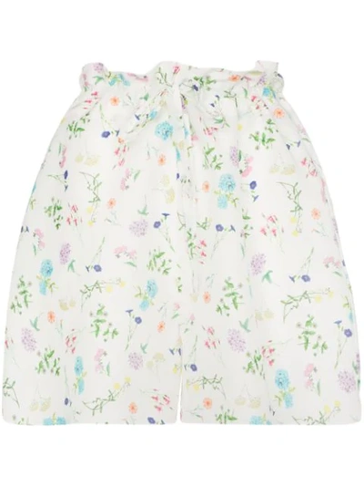 Paper London Wild Card Floral Paper Bag Shorts