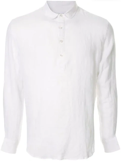 Venroy Pop Over Henley Shirt In White