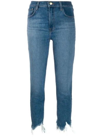 J Brand Ruby Cropped Jeans In Blue
