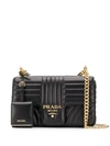 Prada Medium Diagramme Crossbody Bag In Black