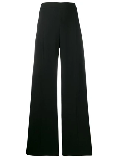 Max Mara Tailored Flared Trousers In Black