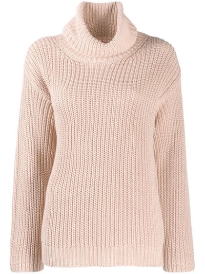 Red Valentino I Have A Crush On You Knit Sweater In Pink