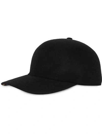 Burberry Archive Logo Baseball Cap In Black