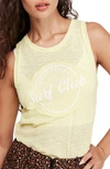 Free People Martine Tank In Lime