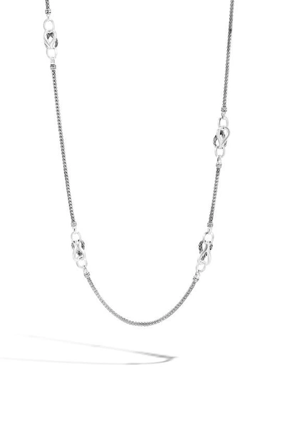 John Hardy Asli Classic Chain Link Mini Chain Sautoir Necklace In Silver
