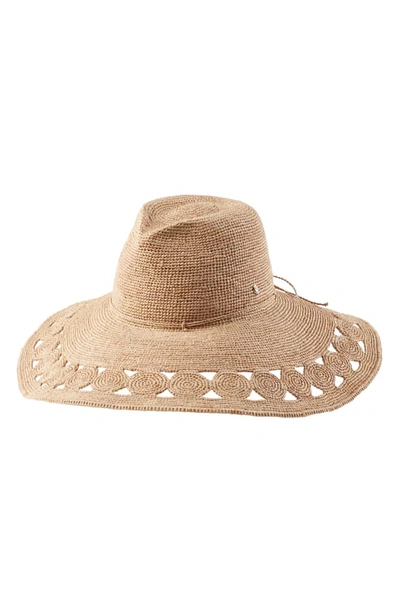 Helen Kaminski Raffia Floppy Hat - Brown In Frappe