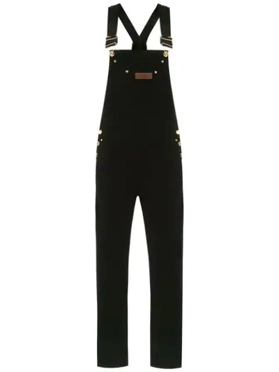 Amapô Denim Dungarees In Black