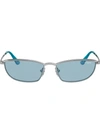 Vogue Eyewear Taura Gem Embellished Sunglasses In 323/80 Silver