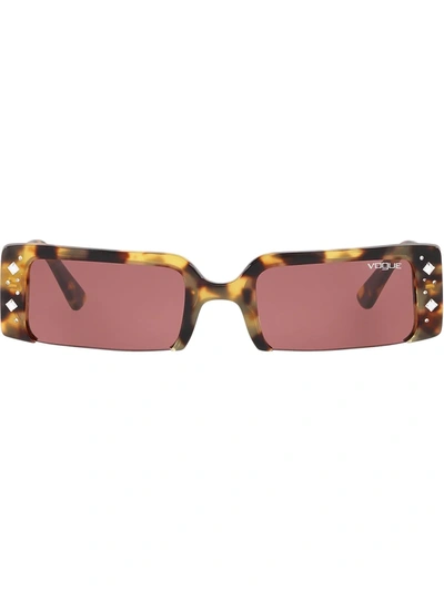 Vogue Eyewear Soho Rectangle Sunglasses In Brown