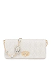 Miu Miu Cloquet Shoulder Bag In White