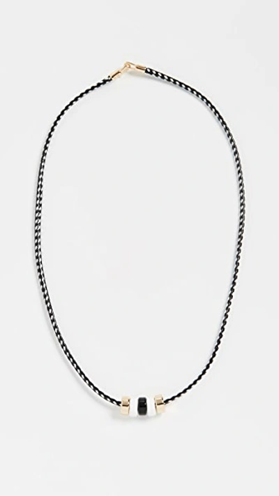 Roxanne Assoulin Little Bits Black And White Necklace In Black/white