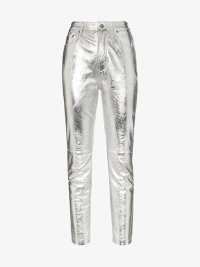 Ksubi Dreams High-waisted Trousers In Metallic
