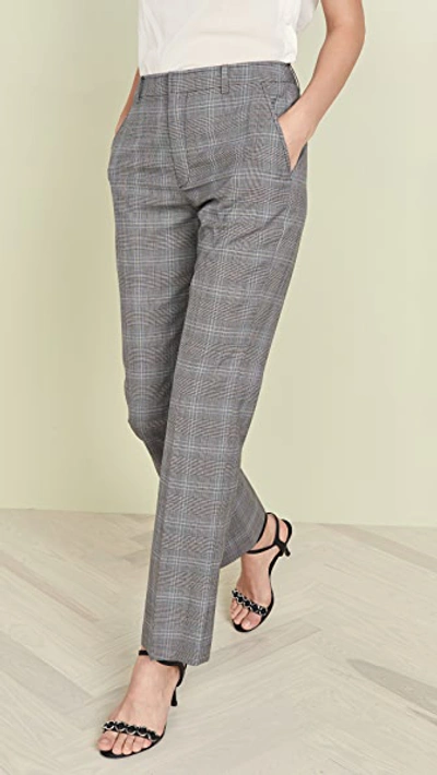 Adeam Tailored Cigarette Trousers In Slate