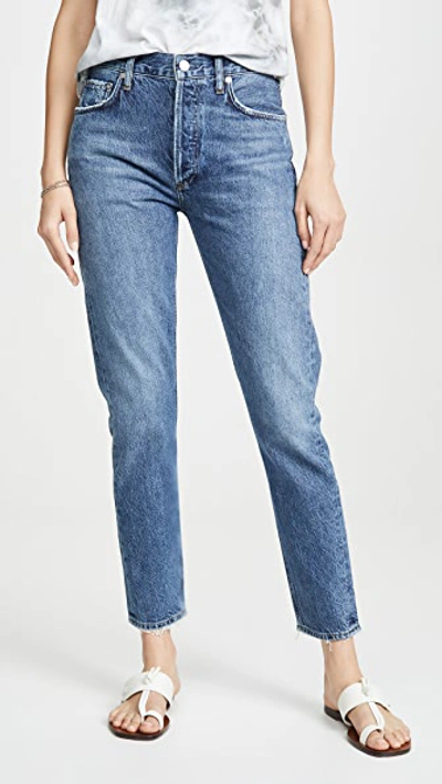Agolde Jamie High Rise Classic Jeans In Blithe