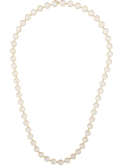 Irene Neuwirth 18kt Yellow Gold Rainbow Moonstone Necklace In White