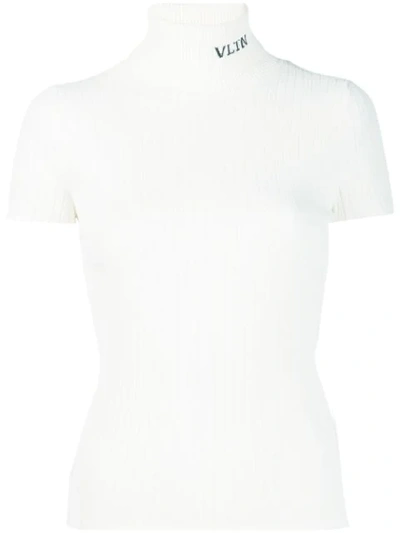 Valentino Vltn Knitted Shirt In White